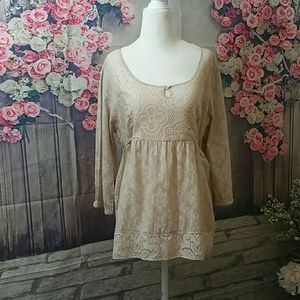 Art and Soul 3/4 sleeve top